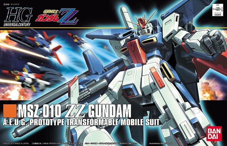 Gundam - 1/144 HGUC MSZ-010 ZZ Gundam Model Kit - Click Image to Close