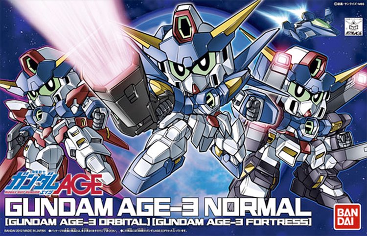 Gundam AGE - SD AGE-3 Normal Orbital Fortress Gundam Model Kit - Click Image to Close