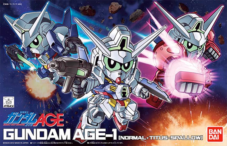 Gundam AGE - SD AGE-1 Gundam Model Kit - Click Image to Close