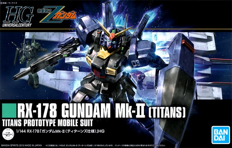 Gundam - 1/144 HGUC Mk-II Titan Z Gundam Model Kit