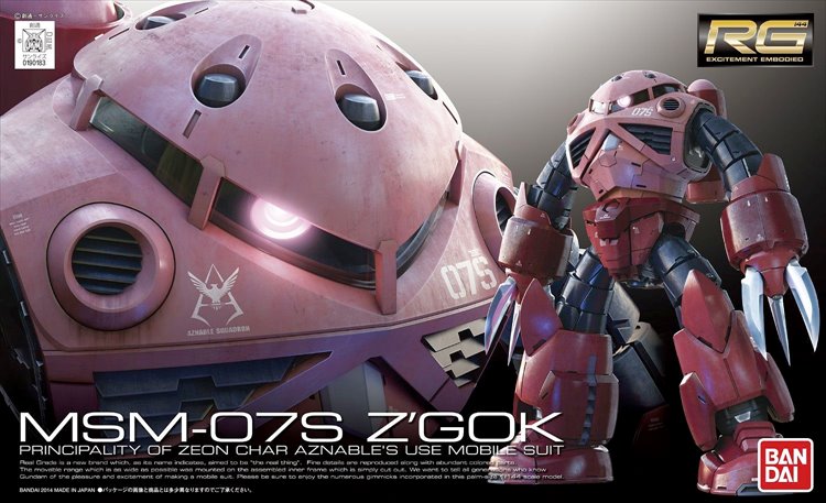 Gundam - 1/144 RG MSM-07S Chars Z Gok