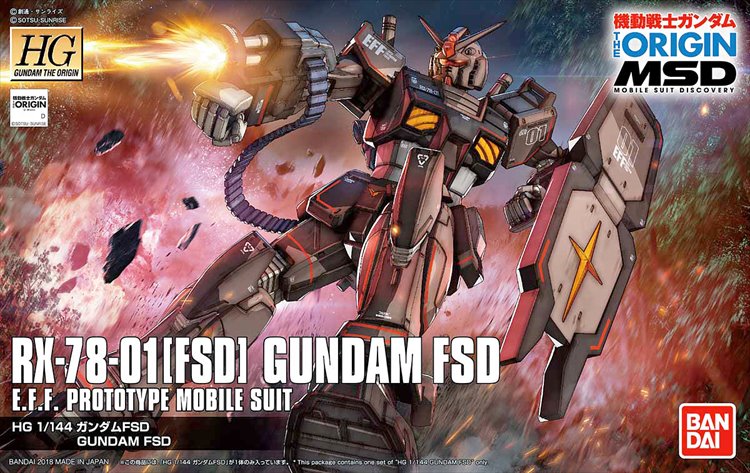 Gundam The Origin - 1/144 HG RX-78-01 Gundam FSD - Click Image to Close