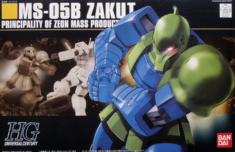 Gundam - 1/44 HGUC Zaku I - Click Image to Close