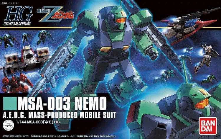 Gundam - 1/144 HGUC MSA-003 Nemo Model Kit
