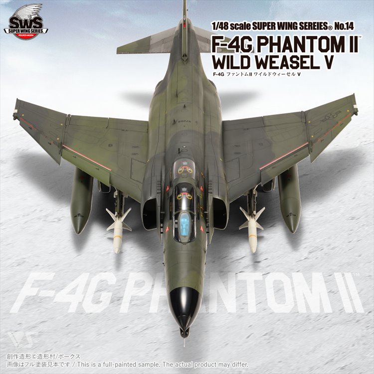 Volks - 1/48 F-4G Phantom II Wild Weasel V Model Kit - Click Image to Close