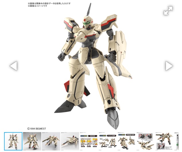 Macross Plus - HG 1/100 YF-19 - Click Image to Close