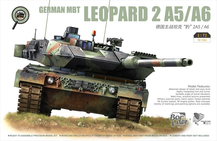 Border Model - 1/72 LEOPARD 2 A5/A6 Tank - Click Image to Close