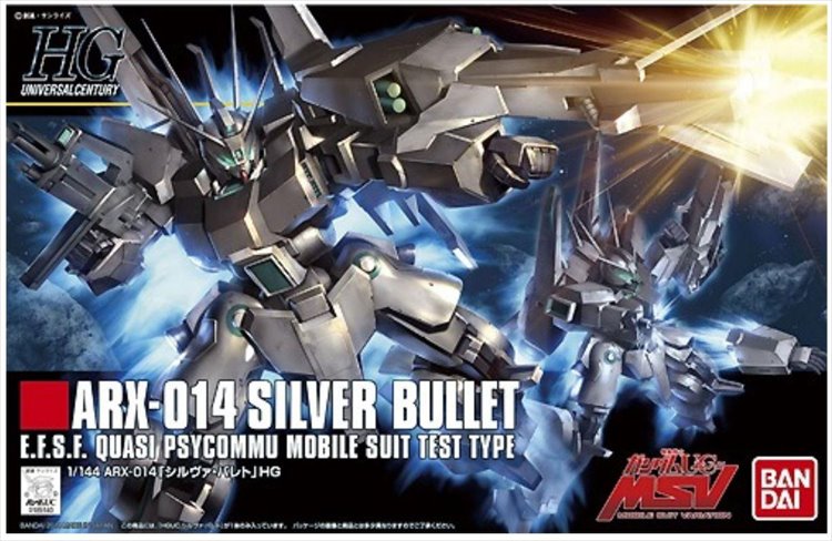 Gundam - 1/144 HGUC ARX-014 Silver Bullet - Click Image to Close