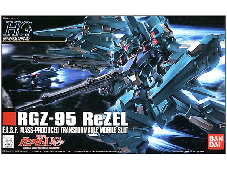 Gundam - 1/144 HGUC RGZ-95 ReZEL - Click Image to Close