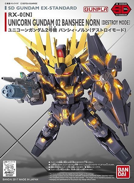 Gundam - SD Unicorn Gundam 02 Banshee Norn Destroy Mode - Click Image to Close