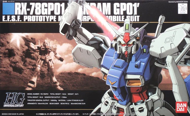 Gundam 0083 - 1/144 HGUC RX-78GP01 Gundam GP01 Zephyrantes