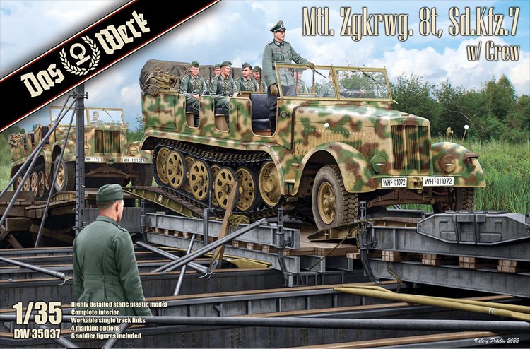 Das Werk - 1/35 Mtl. Zgkrwg. 8t Sd.Kfz.7 Vehicle with Crew - Click Image to Close