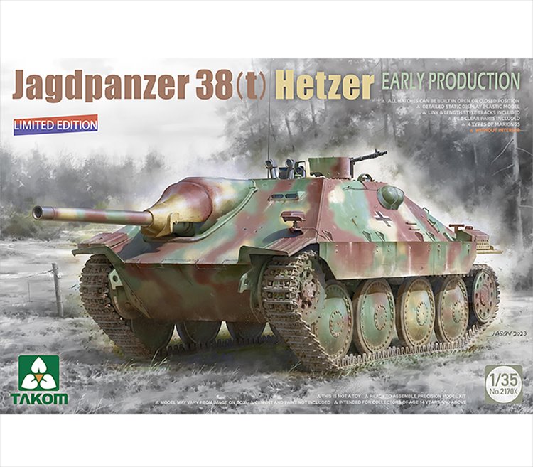 Takom - 1/35 Jagdpanzer 38(t) Hetzer Early Production - Click Image to Close
