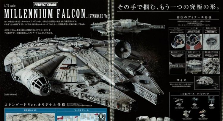 Star Wars - 1/72 PG Millenium Falcon Model Kit
