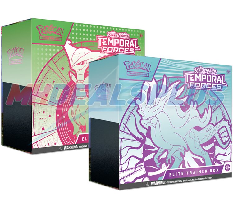 Pokemon TCG Scalet and Violet - Temporal Forces Elite Trainer Box - Click Image to Close