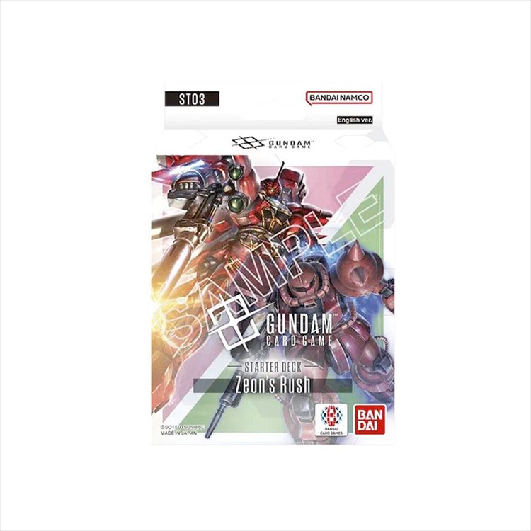 Gundam - TCG Zeons Rush Starter Display ST03