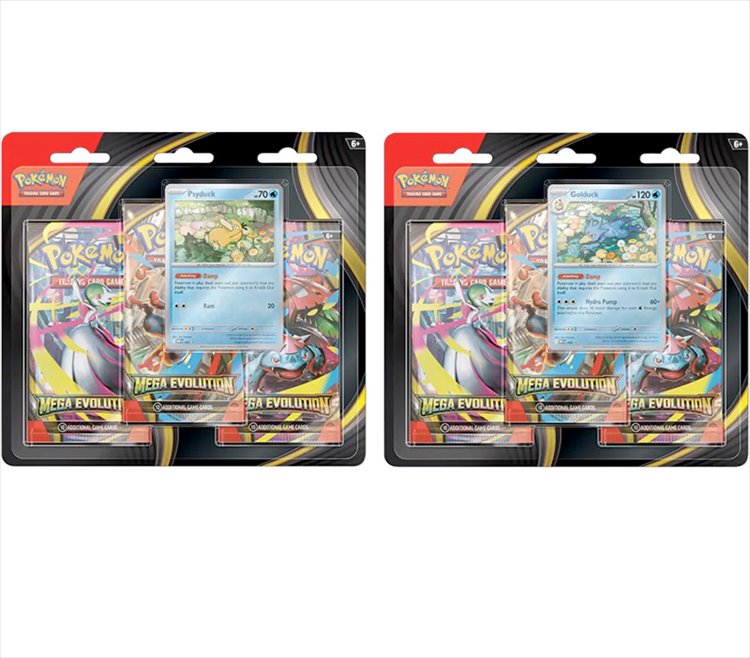 Pokemon - TCG Mega Evolution Base Set Three-Booster Blister  Pokemon - TCG Mega Evolution Base Set Three-Booster Blister