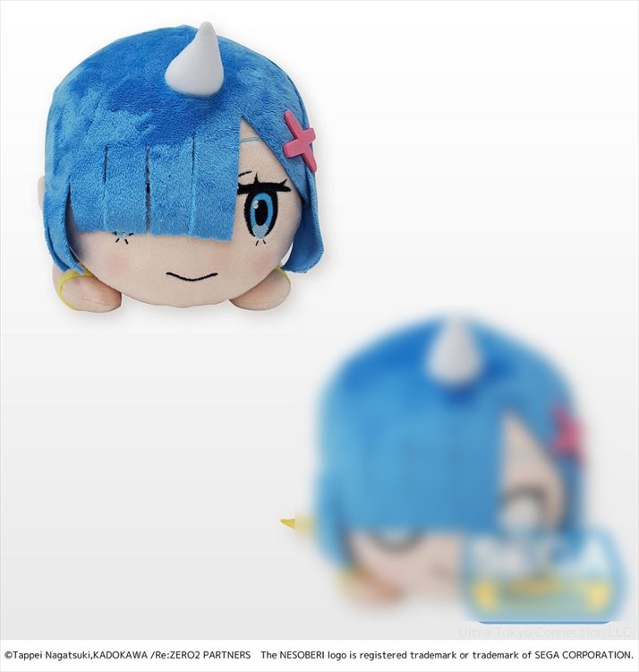 Re:Zero - Rem Thunder God 30cm Nesoberi Plush A - Click Image to Close