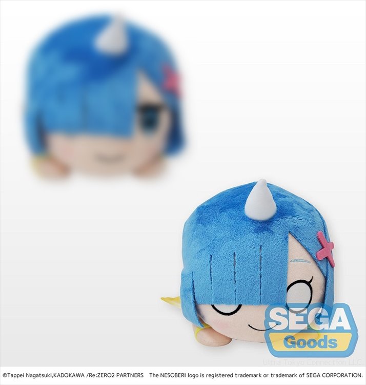 Re:Zero - Rem Thunder God 30cm Nesoberi Plush B - Click Image to Close