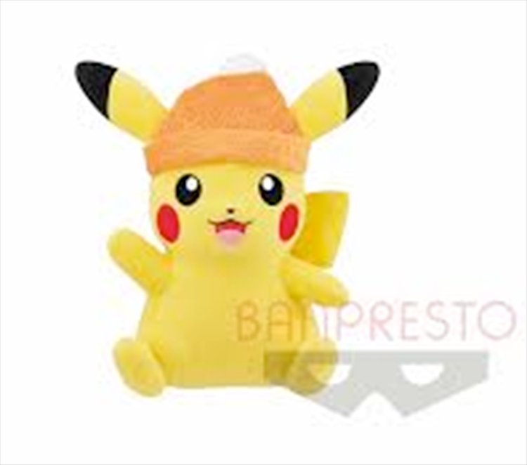 Pokemon - Pikachu Winter Ver Plush - Click Image to Close