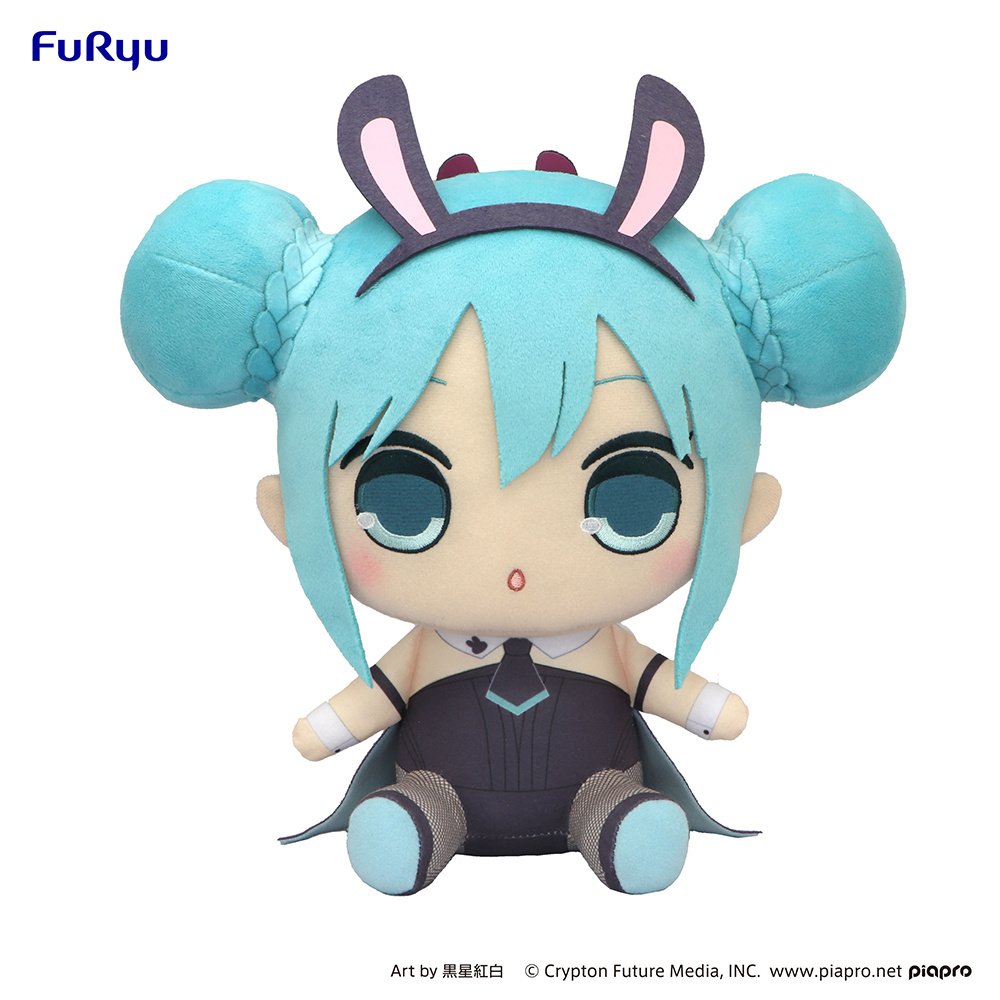 Vocaloid - Hatsune Miku Black Rabbit Ver. Kyurumaru Big Plush