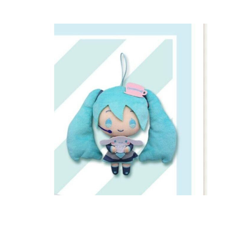 Vocaloid - Miku x Sanrio 15cm Plush B - Click Image to Close