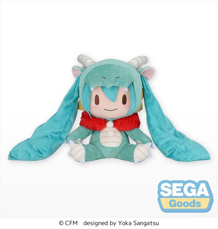 Vocaloid - Hatsune Miku Dragon 2024 fuwa Petit Plush L - Click Image to Close