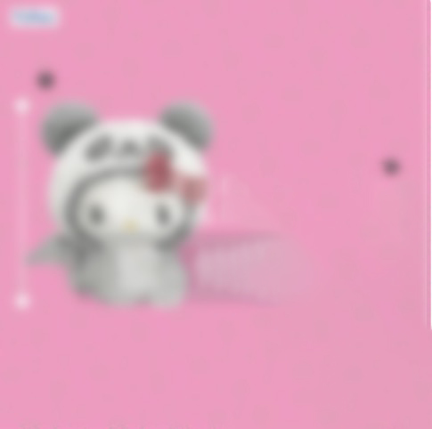 Sanrio - Hello Kitty Panda 27cm Plush White